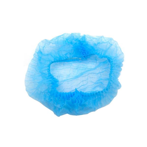 Non Woven Clip Bouffant Hats Disposable Hair Caps Dust Proof Breathable