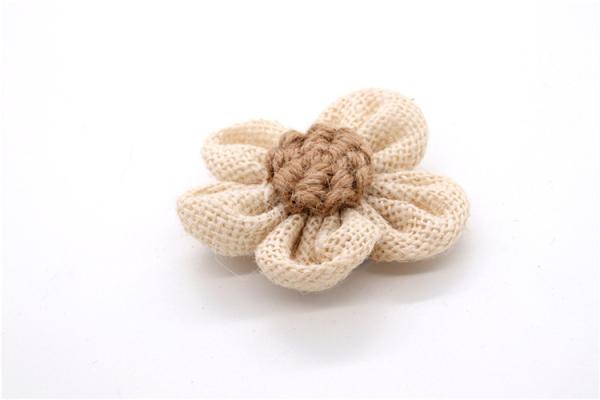 Hand Sintered Edge Flower /girl flower made of satin ribbons/Hand-simulated flower Various colors Fabric, wool