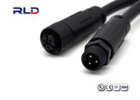A fêmea masculina conduzida impermeável M12 de 2 conectores do poder do diodo emissor de luz do Pin Waterproof o conector