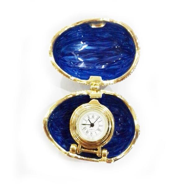 Handicraft faberge egg metal jewelry box Faberge Egg Trinket Jewelry Box with a Pearl  Estee Egg Jewelry trinket box