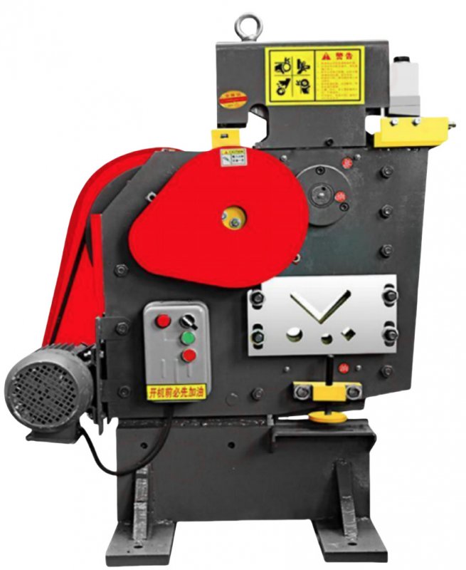 Small Electric Angle Iron Processing Machine Multifunctional Punching And Shearing Joint Integrated Machine