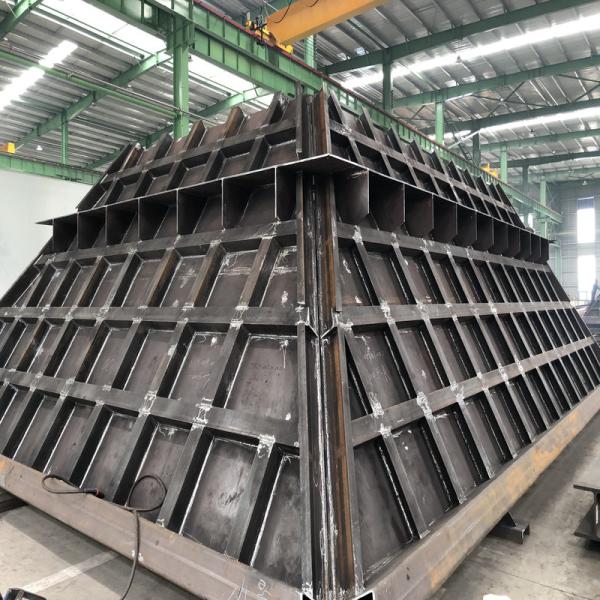 Collecteur de poussière Structure en acier au carbone Ash Hopper Structure en acier sur mesure Fabrication