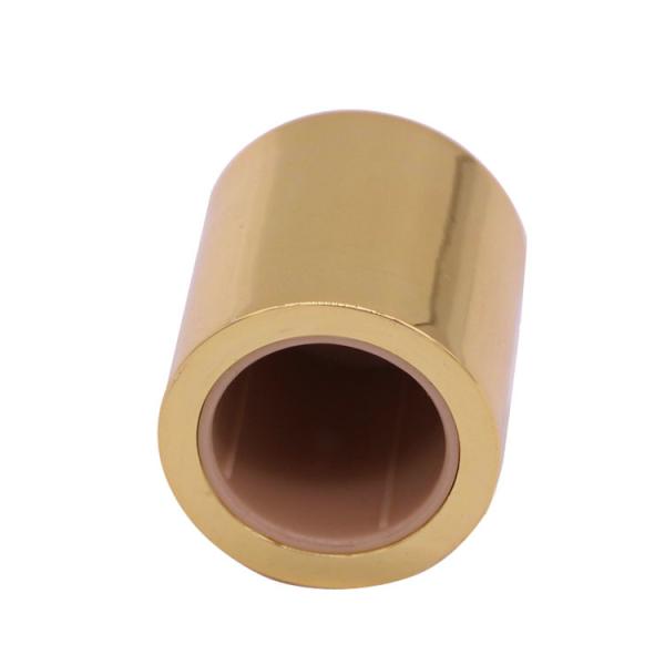 O pulverizador de perfume de vidro luxuoso de Zamac do ouro feito sob encomenda tampa o chapéu para mini garrafas de perfume