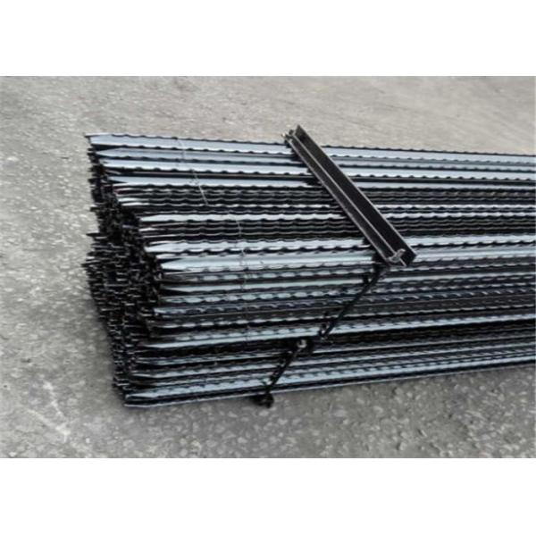 ISO14001 2015 cerca pintada Star Pickets do preto 1.8m