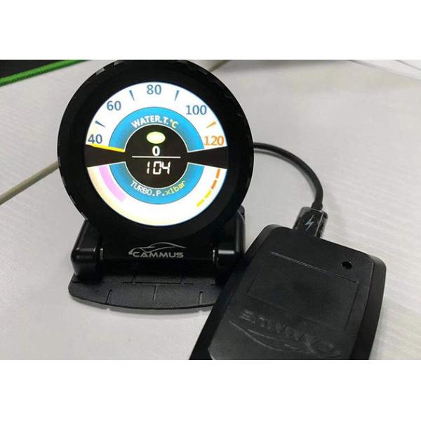 Всеобщая алюминиевая рамка OBD2 Rpm калибрует голубой тахометр датчика LCD автоматический
