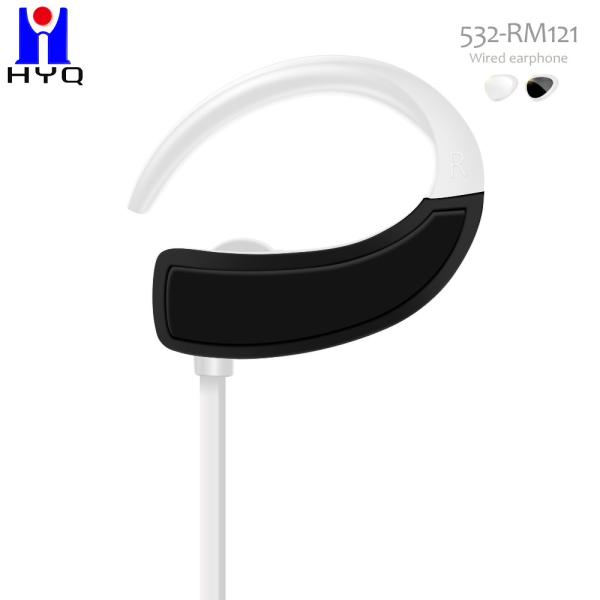 TPE Flat Cable 3.5mm Wired In Ear Earphones Factory Hands Free