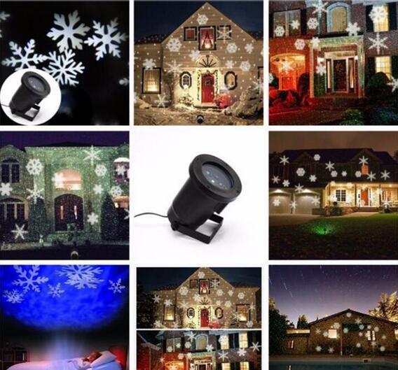 outdoor FACTORY Christmas IP65 RGB full stars 8 images laser garden light