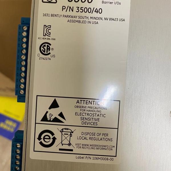 Bently Nevada 3500/40M135489-04 I/O Module With LED Status Indicators Diagnostics Fault Logging Send Offer Get Deal