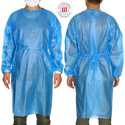 Bata de Isolamento Cirúrgico 35gsm a 70gsm Proteção Corporal Avental Médico