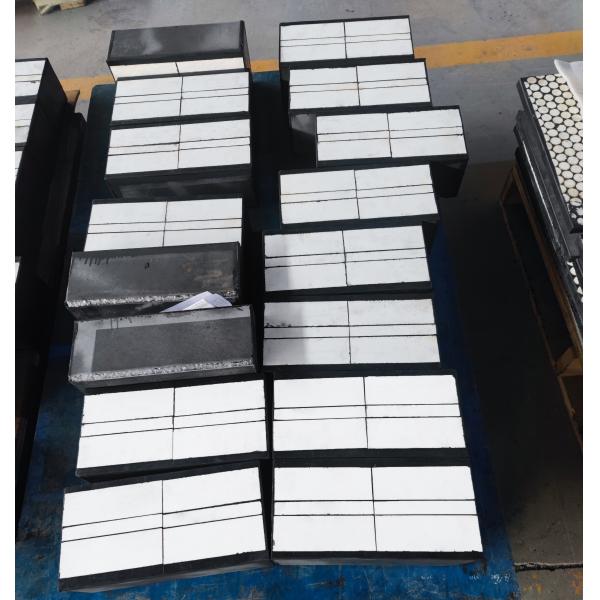 Hot Vulcanization Alumina Ceramic Liner Welded Industrial Ceramic Linings For Mineral