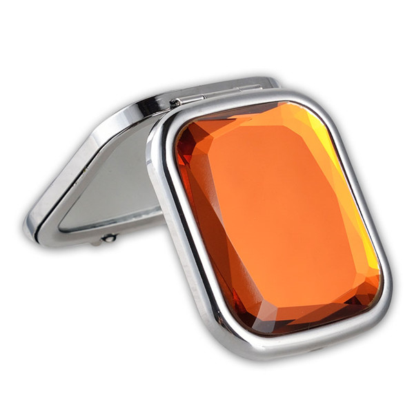 Hot Sale Portable Round Folded Compact Mirrors Rose Gold Silver Plated Pocket Making Up Mirror for Gift