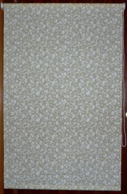 Polyester printing fabric roller blinds for windows with aluminum toprail & pvc bottomraL