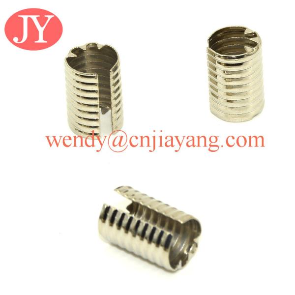 Silver Plated Metal Rope Cord End Clip For Jewelry Findings