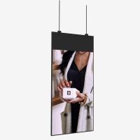 La señalización de la ventana de la tienda estiró la pantalla dual del grado de la pulgada IP4X de la exhibición 37 de la barra