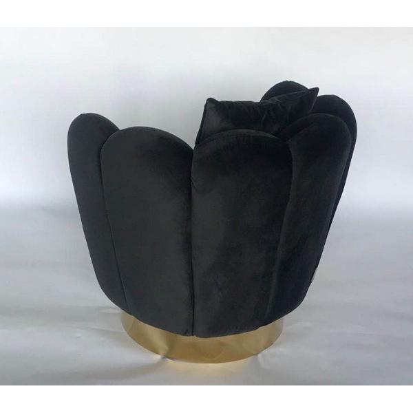 Modern 76*76*85CM Velvet Fabric Luxury Recliner Armchair