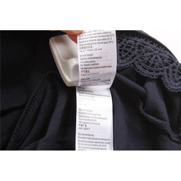 Stockpapa Navy Ladies Dress Clothing Navy Short Sleeve Dress With Lace Motifs