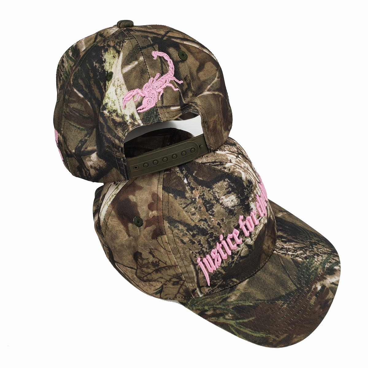 Pure Cotton Real Tree Leaf Baseball Caps Camo Flame 3D Embroidery Letter Hunting Outdoor Sport Pink Stitching Camo