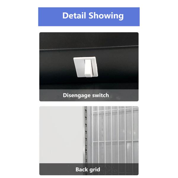 Multiclimate Vertical Glass Door Freezer , 750W 3 Door Merchandiser Refrigerator