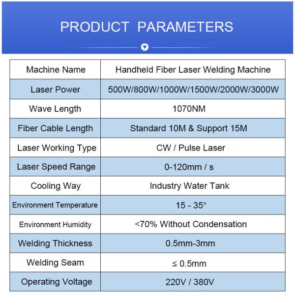 Handheld 1000W 1500W 2000W Laser Welding Machine For Mold Repairing