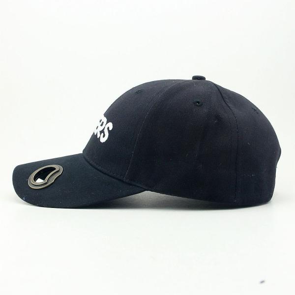6 Panel Custom Logo Bottle Opener Baseball Cap Polyester ODM OED