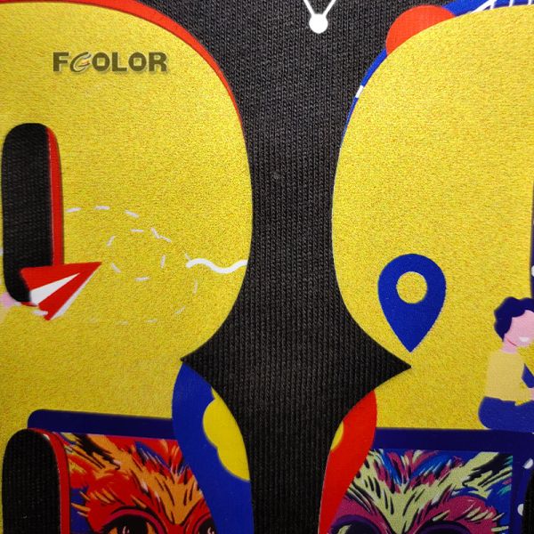 Fcolor New DTF Black Hot Melt Adhesive Powder for Drak T-shirt Heat Transfer Printing