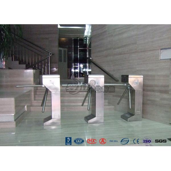 Stainless Steel 304 Tripod Turnstile Gate Standing Type For Bus Station