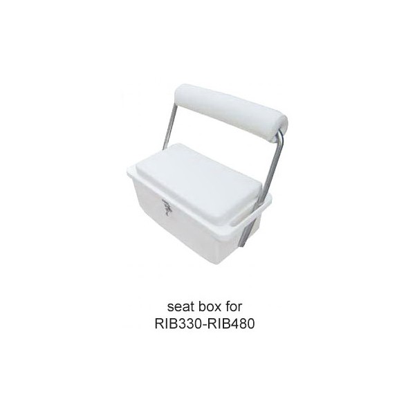 Stainless Steel 316 / Fiberglass Seat Box White For RIB Boat