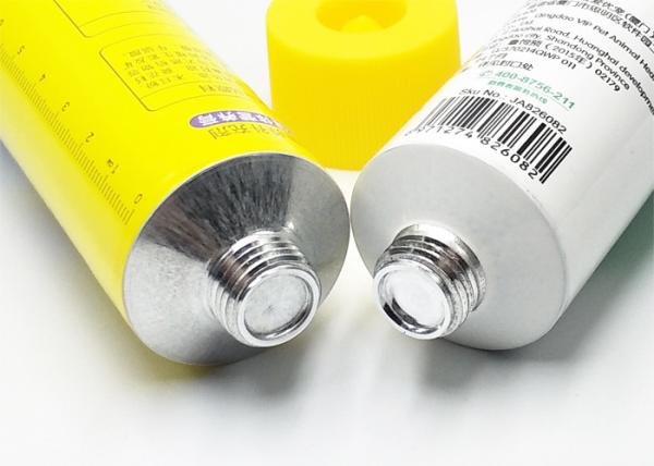 Animal Food Empty Aluminium Tubes , Empty Paint Tubes Big Diameter 35MM