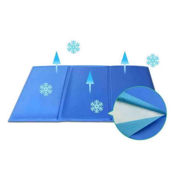 Modern Summer Cooling Mat for Pets Breathable and Washable Fiber Ice Mat for Hot Weather Travel-Friendly for Cats/Dogs