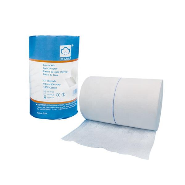 O molho sem fôlego absorvente descorou Gauze Rolls médico