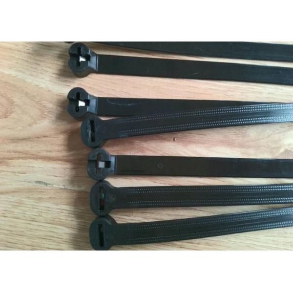 UV Proof White 12 Inch Zip Ties , Inline Low Profile Cable Ties 100 Pcs Pack