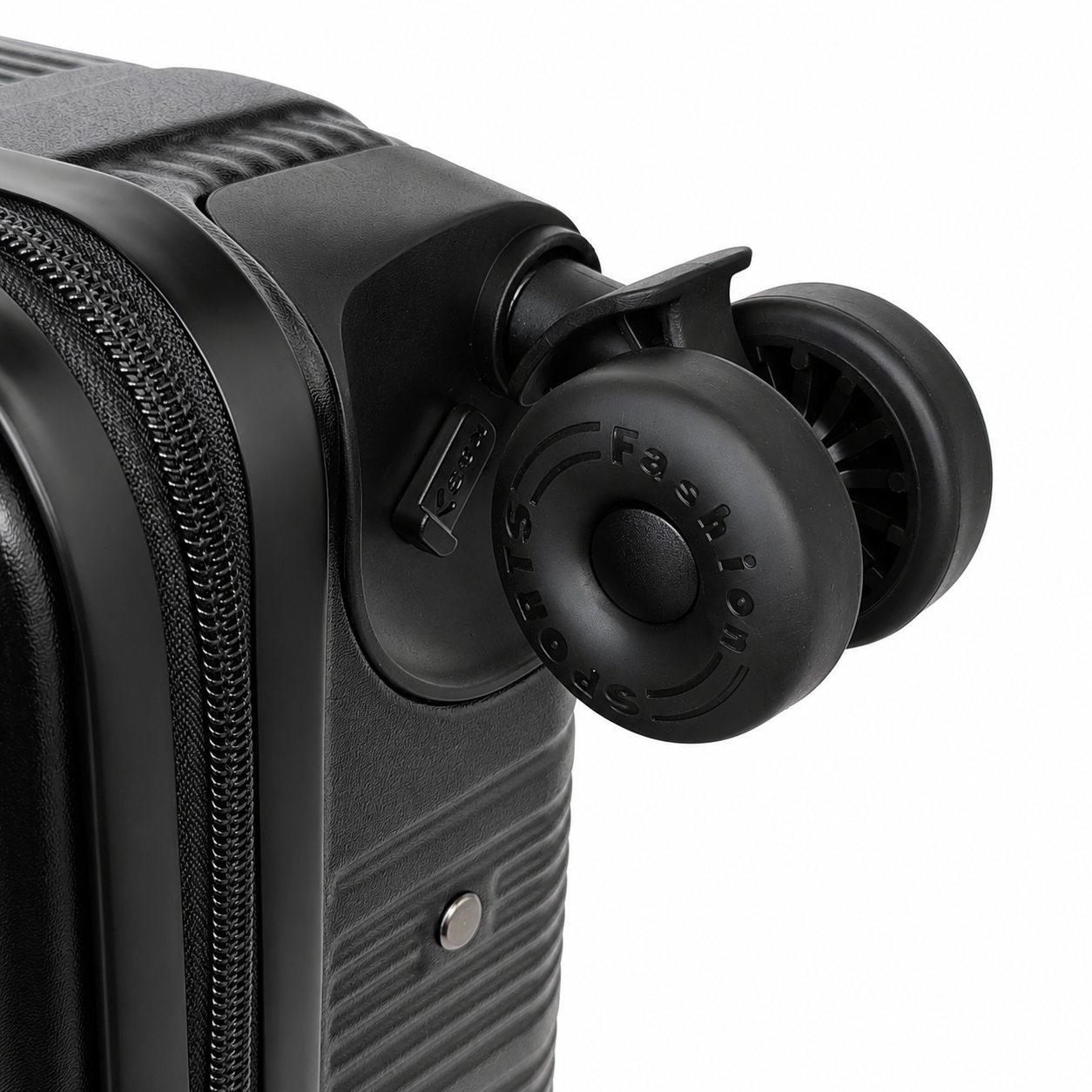 16 Inch Suitcase in Black Hard Shell with Removable Wheel & TSA Lock