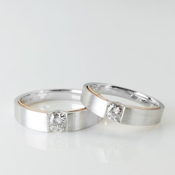 Double Layer Men17 8g Diamond Couple Rings For Engagement