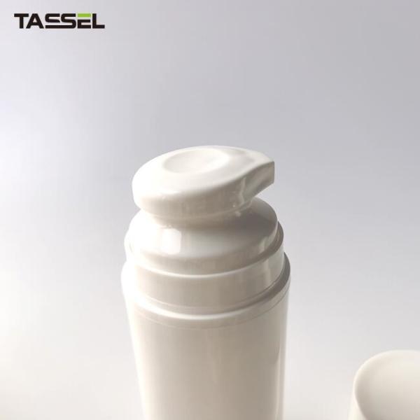 бутылка бутылки 150g насоса 150ml PP безвоздушная белая пластиковая для сливк стороны