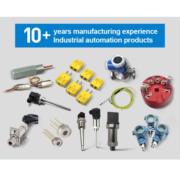 Small Temperature Sensor RTD 2-wire 3-wire 4-wire M12 Connector Design Easy to Replace