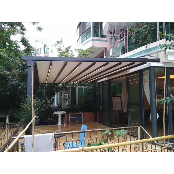 toldo retractable impermeable de la pérgola