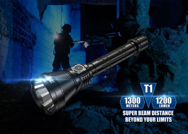Hunting Search Side Switch 1200lm Heavy Duty LED Torch Light