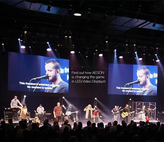 Seamless Stage Led Screen Rental Transparent Video Wall For Festivals