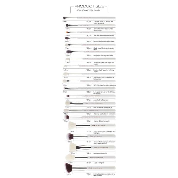 Non Slip mixed hair Pro Makeup Brushes Set handmade crafts