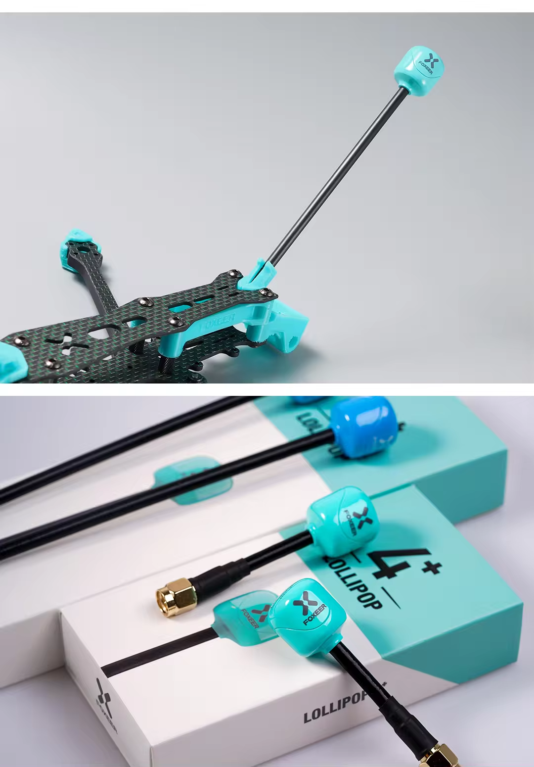 Hot Foxeer Antenna Lollipop 4 Plus 4+ FPV 5.8G 2.6Dbi RHCP SMA RPSMA UFL MMCX Omni LDS For Racing Drone