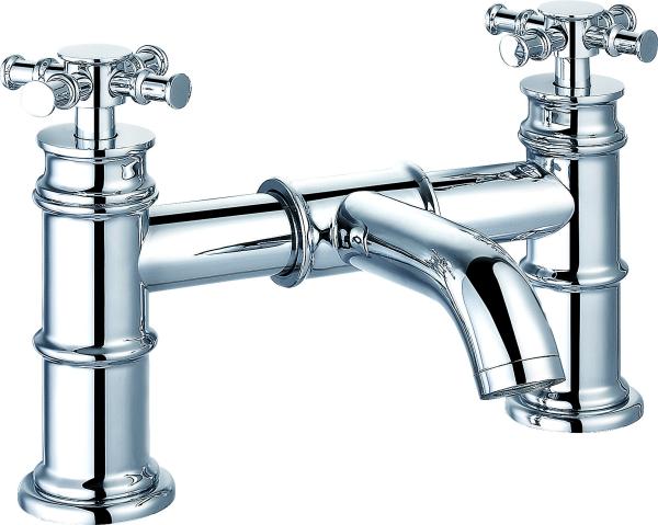 Faucon de mélangeur de bassin à double poignée de chrome moderne T8344