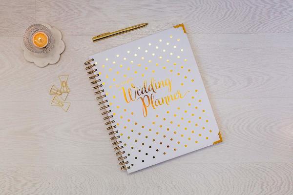 9 X 11 Inches Custom Business Planner , Hardcover Personal Ring Planner For Wedding