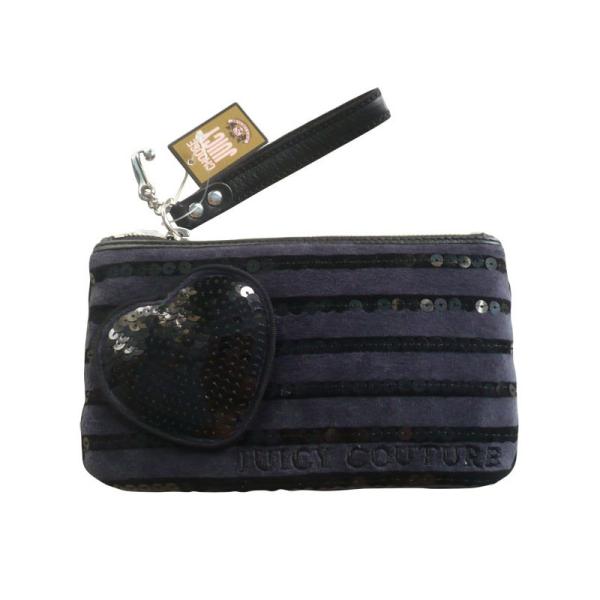 Reusable Wallet Crossbody Bag With Sequin Lines , Plastic Zipper