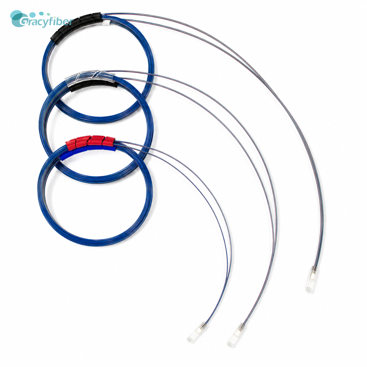 Low Coupling Loss Lensed Fiber Array 1550nm 1625nm For AI / GPU Optical Interconnects