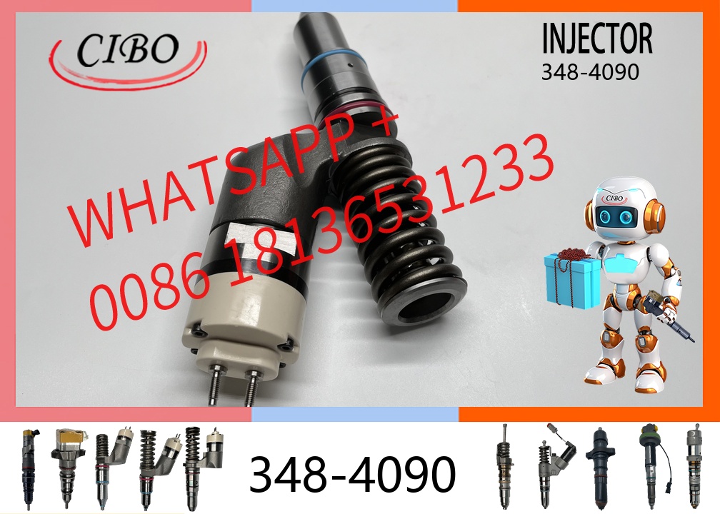 original 348-4090 Diesel Fuel Injector Assembly for C13 Engine Excavator E345C E349D Common Rail Fuel Injector 3484090 332-1419 20R-2437 Engineering Machinery Parts original new injector