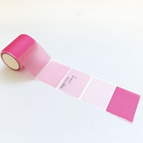 Multiple Color Options Self-adhesive Label Sticker Memo Notes Scrapbook Pull-out Labels Rolls 126 Pieces for Note Taking