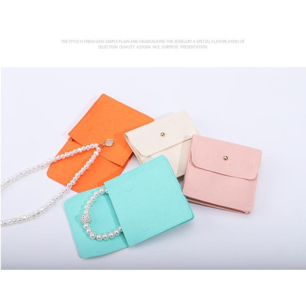 Magnetic Buckle Microfiber Jewelry Bag Velvet Bag Jewelry Accessories Velvet Bag Double-Sided Microfiber Ring Bracelet Jewelry Storage Bag