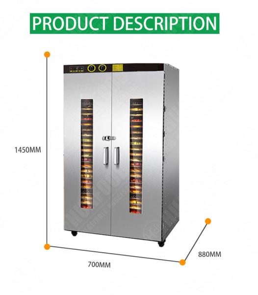 Large Capacity Industrial Commercial Food Dehydrator Machine Cocoa Beans Drying Machine Vegetable Fruit Dryer