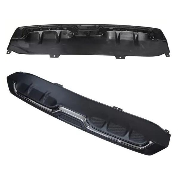 Replacement Auto Body Kits Honda New Civic 2016 2018 Rear Bumper Diffuser Carbon Fiber