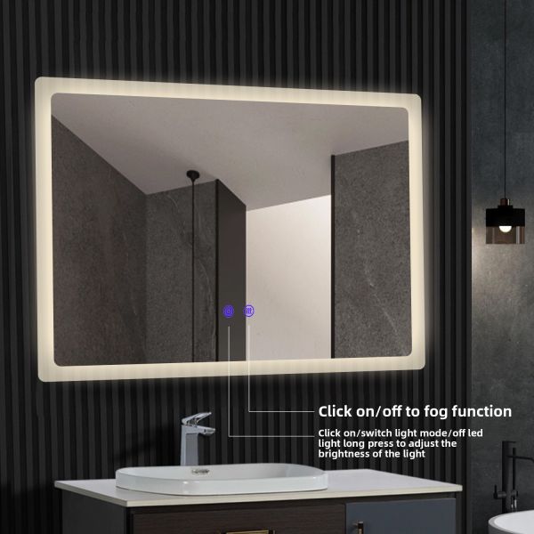 Smart Anti-Fog LED Wall Mount Vanity Mirror for Bathroom Decor Illuminated Makeup Mirror with Touch Sensor Switch